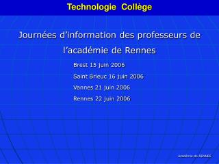 technologie coll ge