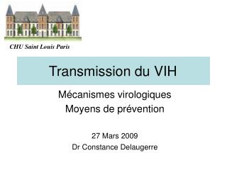 transmission du vih