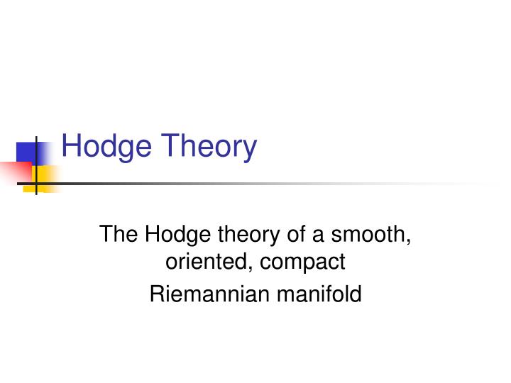 hodge theory