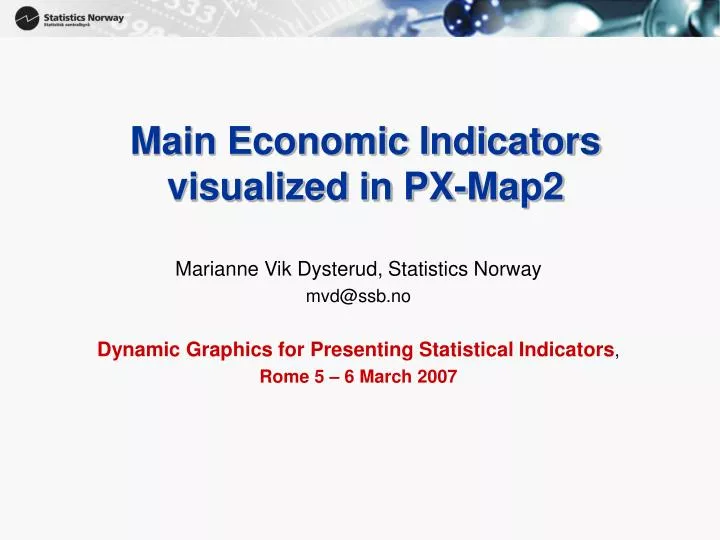 main economic indicators visualized in px map2