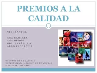 premios a la calidad