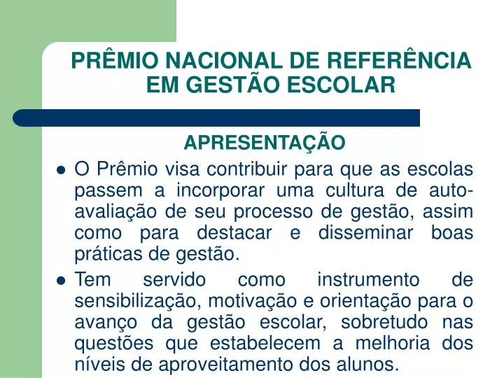 pr mio nacional de refer ncia em gest o escolar