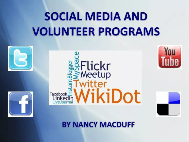 social media and volunteer programs