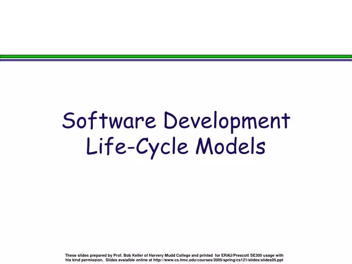 software development life cycle models