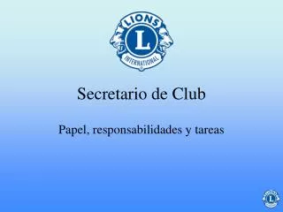 Secretario de Club