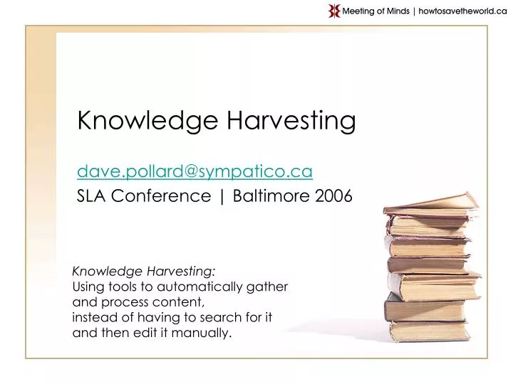 knowledge harvesting