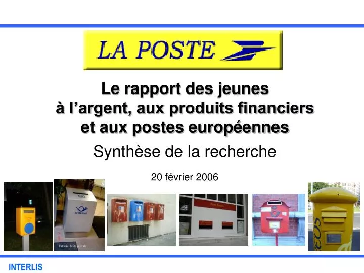 le rapport des jeunes l argent aux produits financiers et aux postes europ ennes