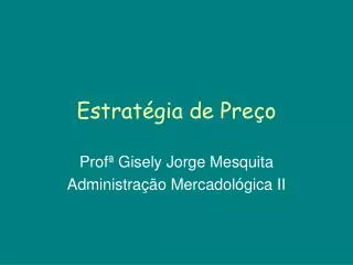 estrat gia de pre o