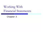 Working With Financial Statements - slide 1