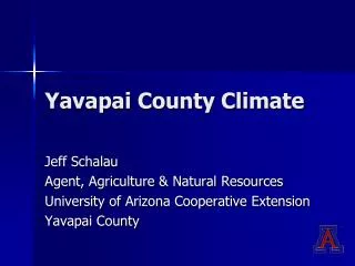 Yavapai County Climate