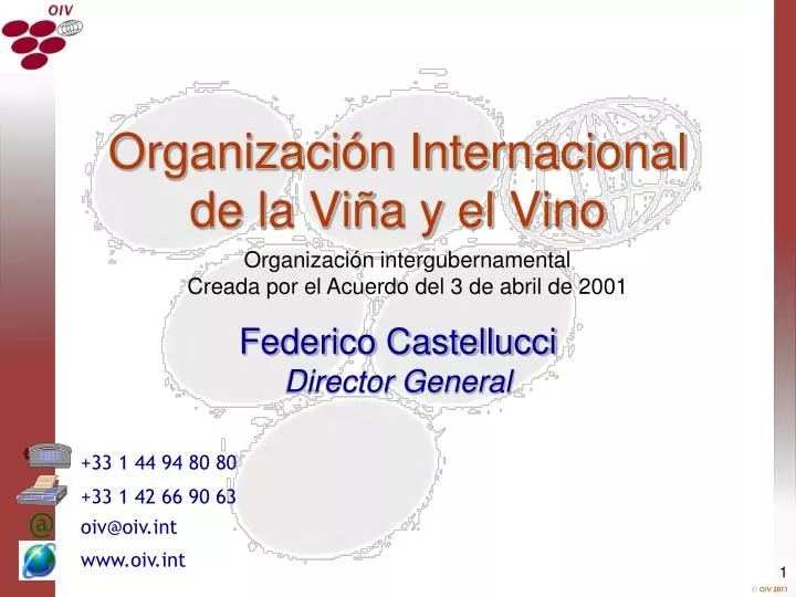 organizaci n internacional de la vi a y el vino