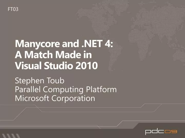 manycore and net 4 a match made in visual studio 2010