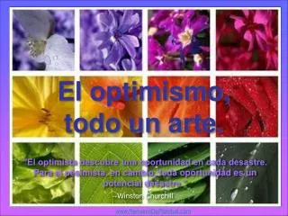 el optimismo todo un arte