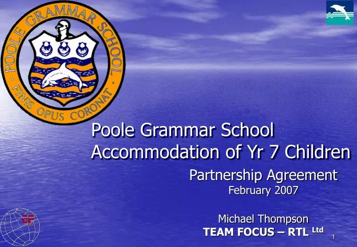 poole grammar school accommodation of yr 7 children