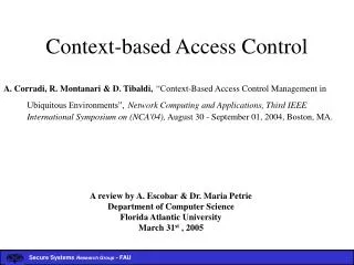 Context-based Access Control