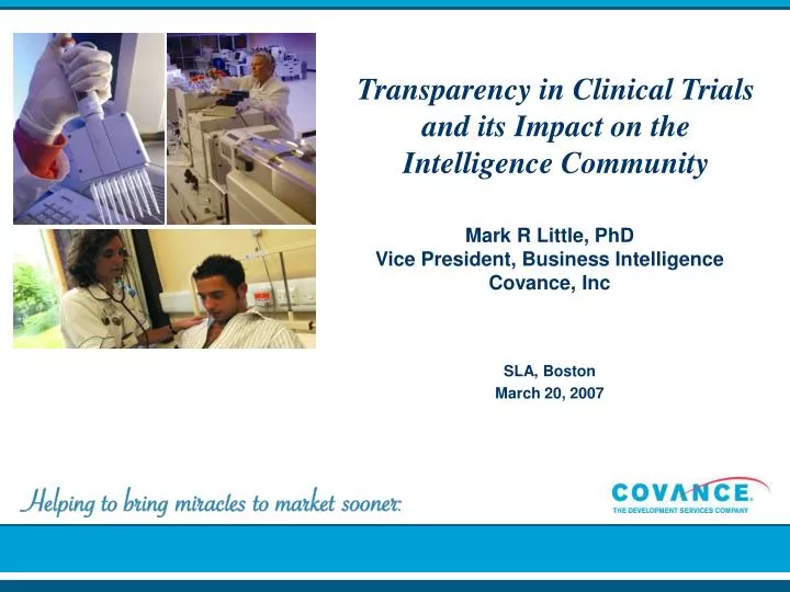 transparency in clinical trials and its impact on the intelligence community