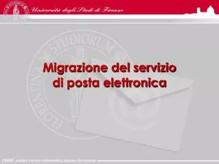 Migrazione del servizio di posta elettronica