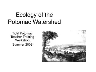 Ecology of the Potomac Watershed
