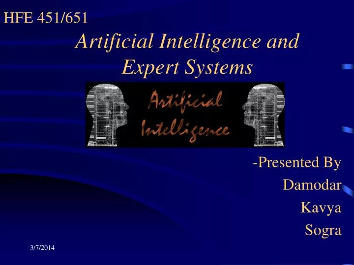 artificial intelligence and expert systems
