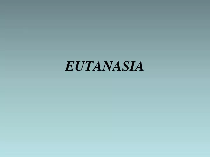 eutanasia