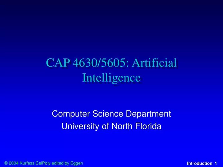 cap 4630 5605 artificial intelligence