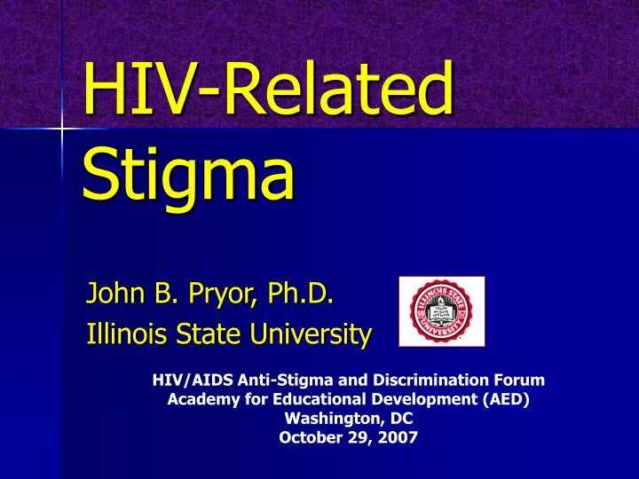hiv related stigma