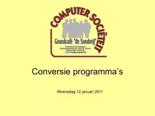 conversie programma s