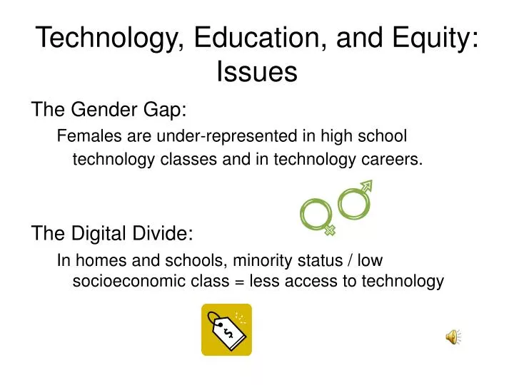 technology education and equity issues