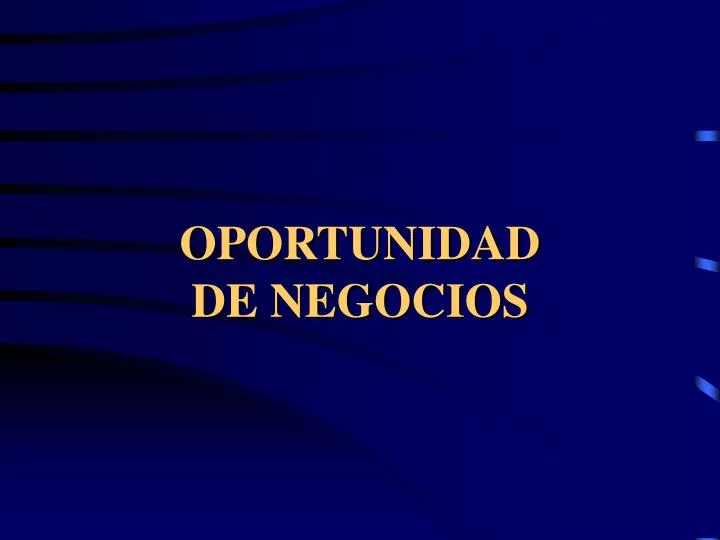 oportunidad de negocios