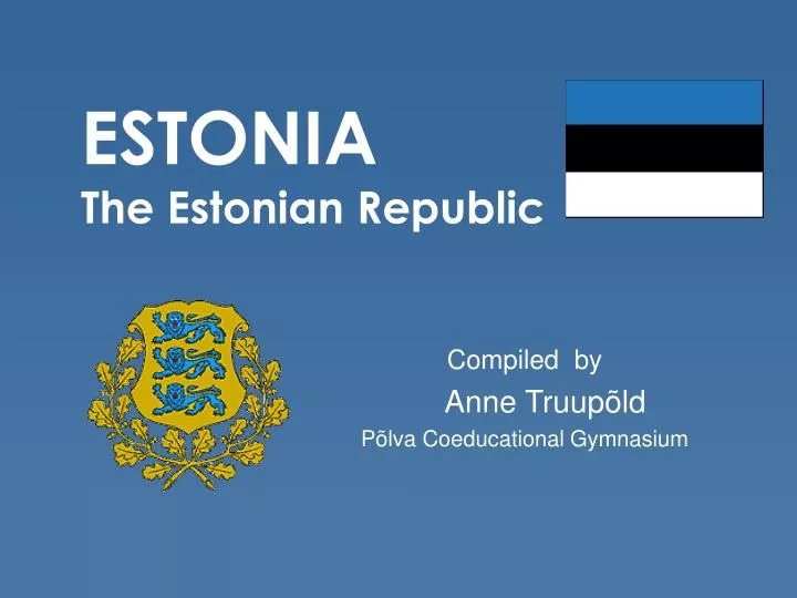 estonia the estonian republic
