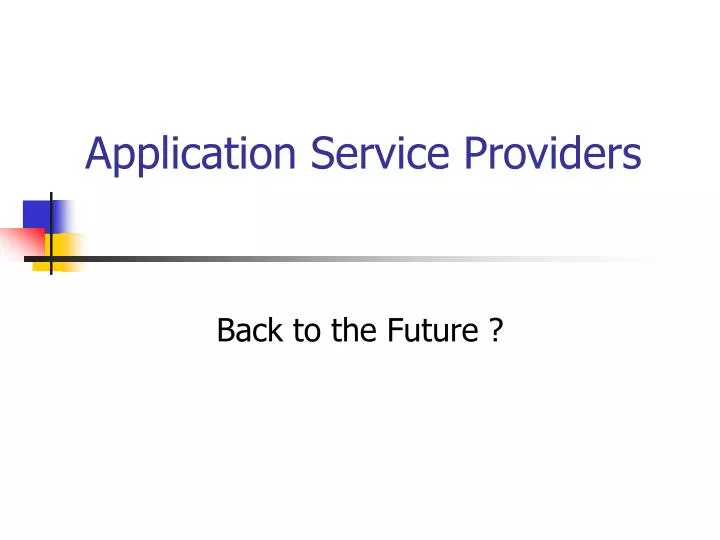 application service providers