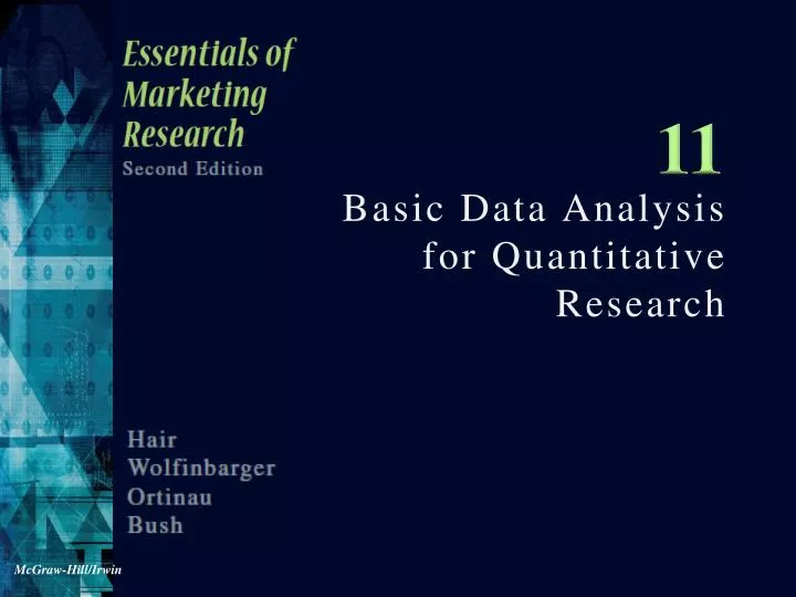 basic data analysis for quantitative research
