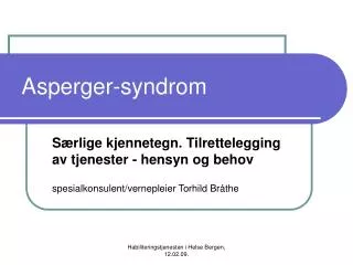 Asperger-syndrom