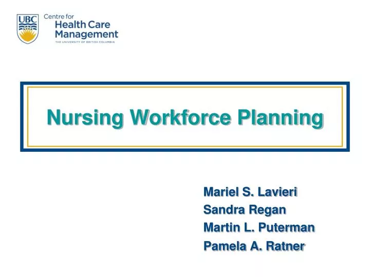 nursing workforce planning