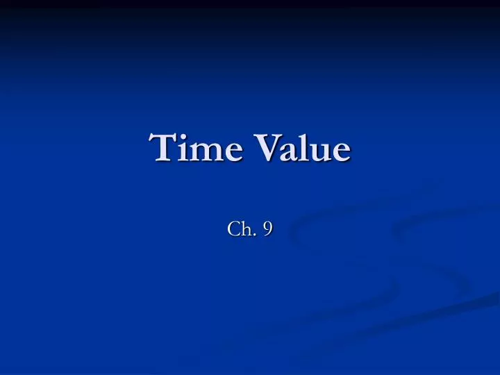 time value
