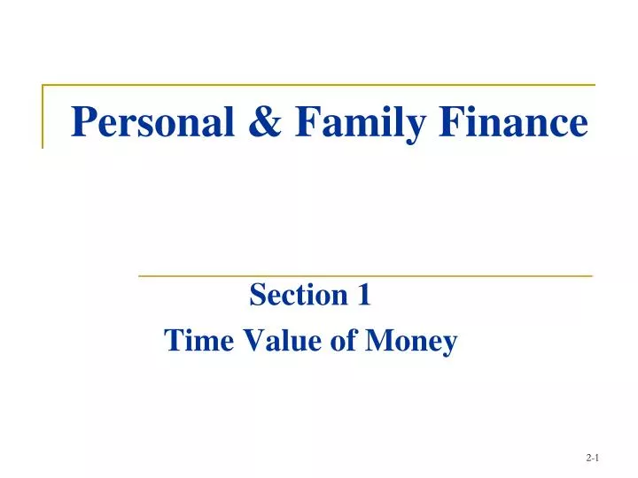 personal family finance