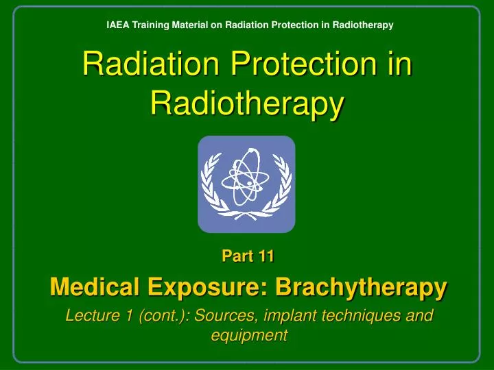 radiation protection in radiotherapy