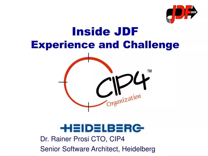 dr rainer prosi cto cip4 senior software architect heidelberg