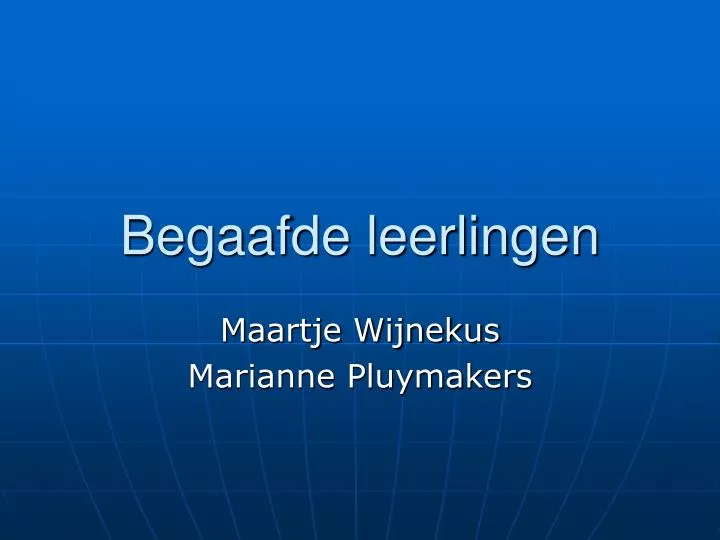 begaafde leerlingen