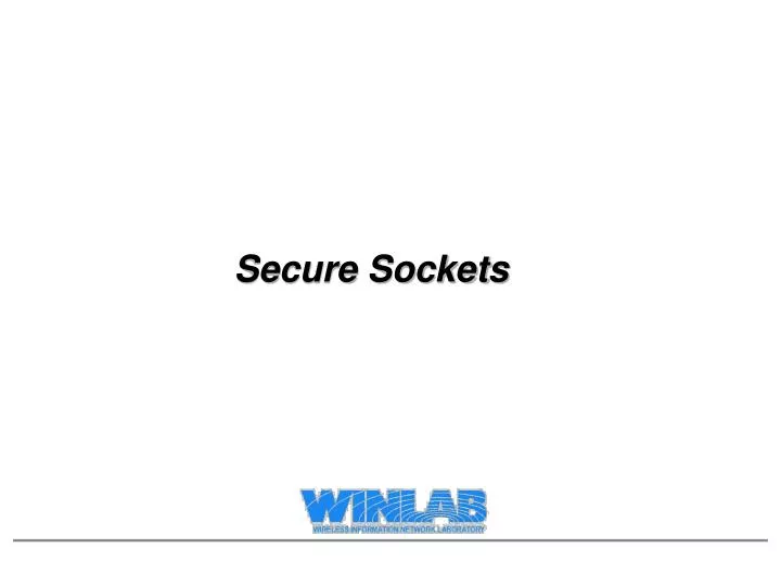 secure sockets