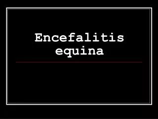 Encefalitis equina