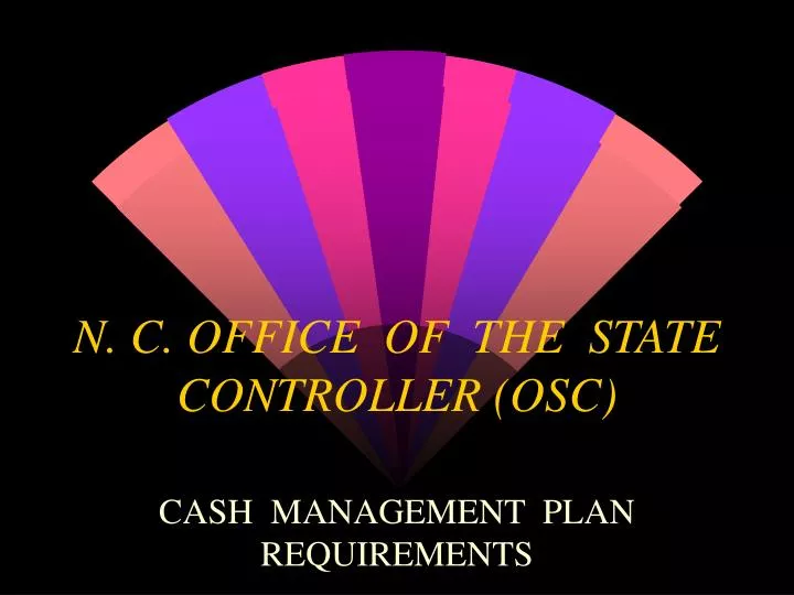 n c office of the state controller osc
