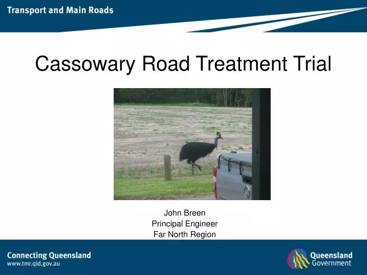 cassowary road treatment trial