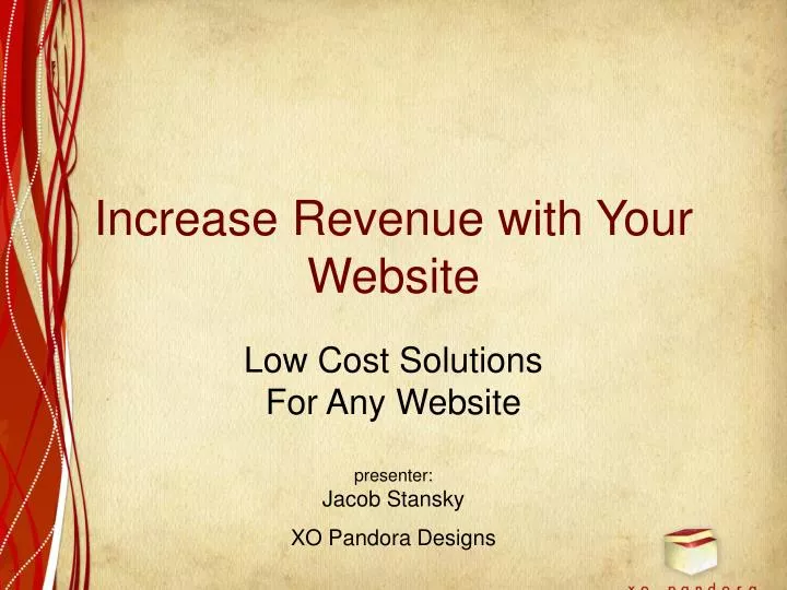 increase revenue with your website