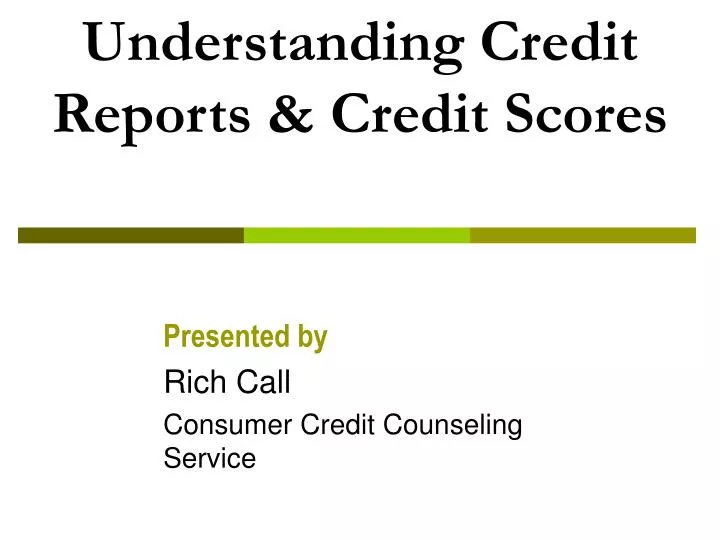 understanding credit reports credit scores