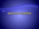 Base de données - slide 1