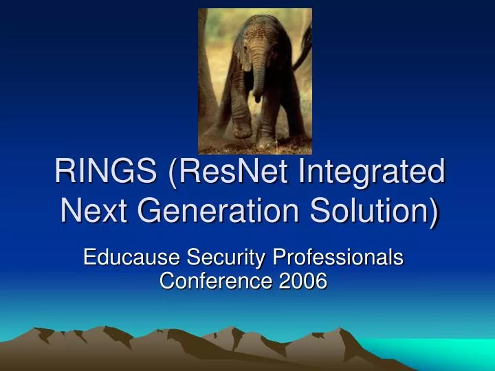 rings resnet integrated next generation solution