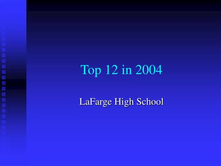 top 12 in 2004