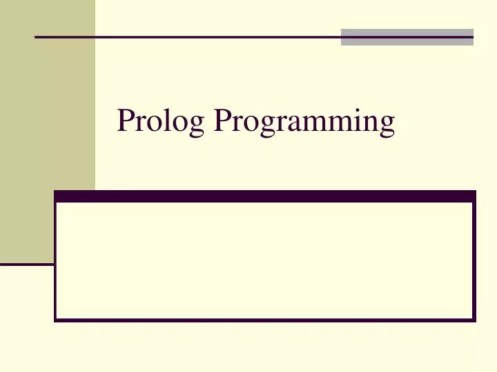 prolog programming