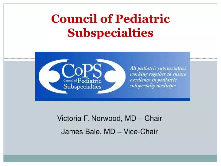 council of pediatric subspecialties